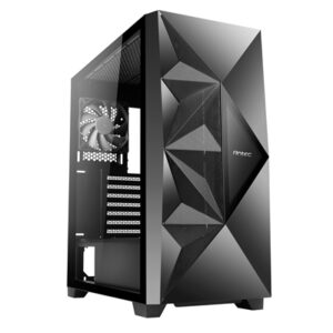 ANTEC DF800 Case, Gaming, Black, Mid Tower, 2 x USB 3.0, Tempered Glass Side Window Panel, Massive Front Air Intakes, ATX, Micro ATX, Mini-ITX