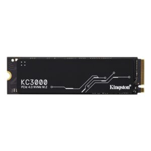 Kingston KC3000 (SKC3000S/512G) 512GB NVME M.2 PCIe 4.0 NVMe SSD, Read 7000MB/s, Write 3900MB/s, 5 Year Warranty