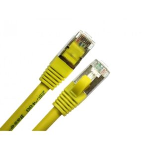 1m CAT8.1 LSZH S/FTP 26AWG Networking Cable, Yellow