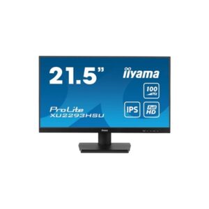 iiyama Prolite XU2293HSU-B6 22 inch IPS Monitor, Full HD, 1ms, HDMI, Display Port, USB Hub, 100Hz, Speakers, Black, Int PSU, VESA