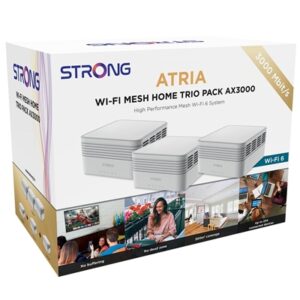 Strong MESHTRIAX3000UK AX3000 Whole Home Wi-Fi 6 Mesh System (3 Pack) – 5,000sq.ft Coverage
