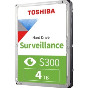 Toshiba S300 HDWT840UZSVA 4TB SATA III 3.5″ 5700RPM Surveillance Internal Hard Drive