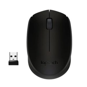 Logitech Wireless Mouse M171, Compact Ambidextrous Curve Design, 12-Month Battery, 2.4 GHz wireless connection, Black